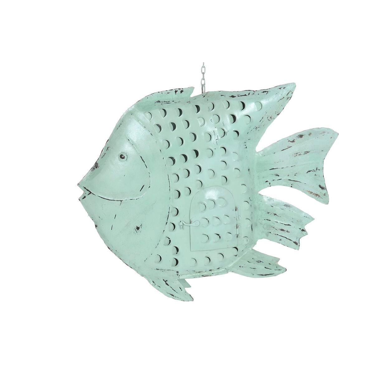 Figura Decorativa Home ESPRIT Azul Pez 80 X 12 X 60 cm