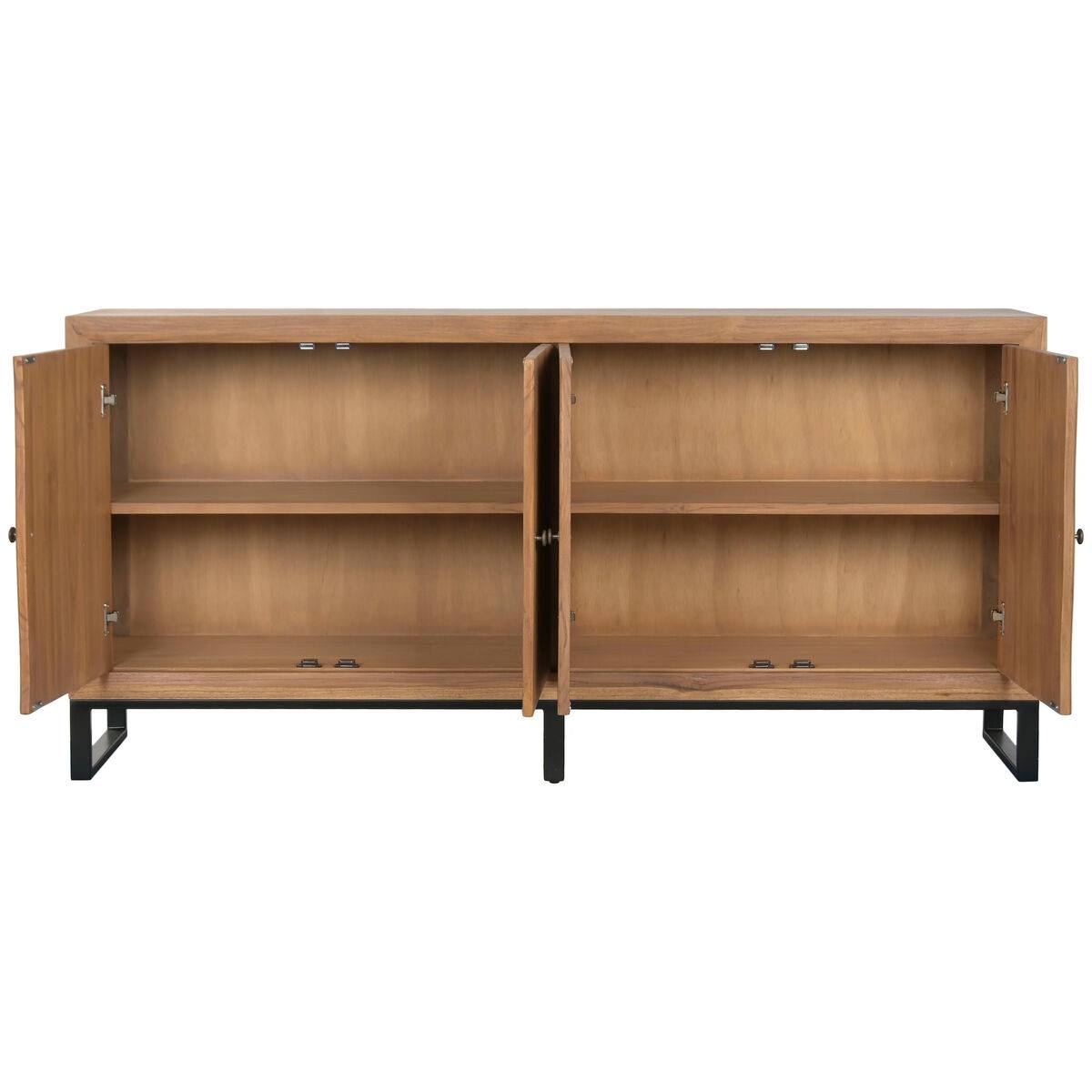 Aparador Home ESPRIT Teca Madera MDF 180 x 40 x 85 cm
