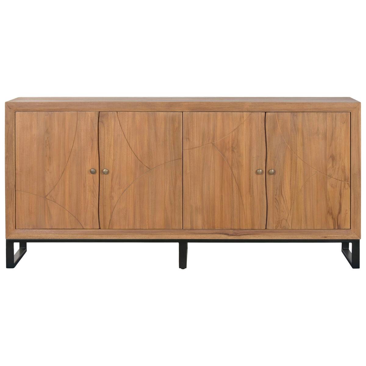 Aparador Home ESPRIT Teca Madera MDF 180 x 40 x 85 cm