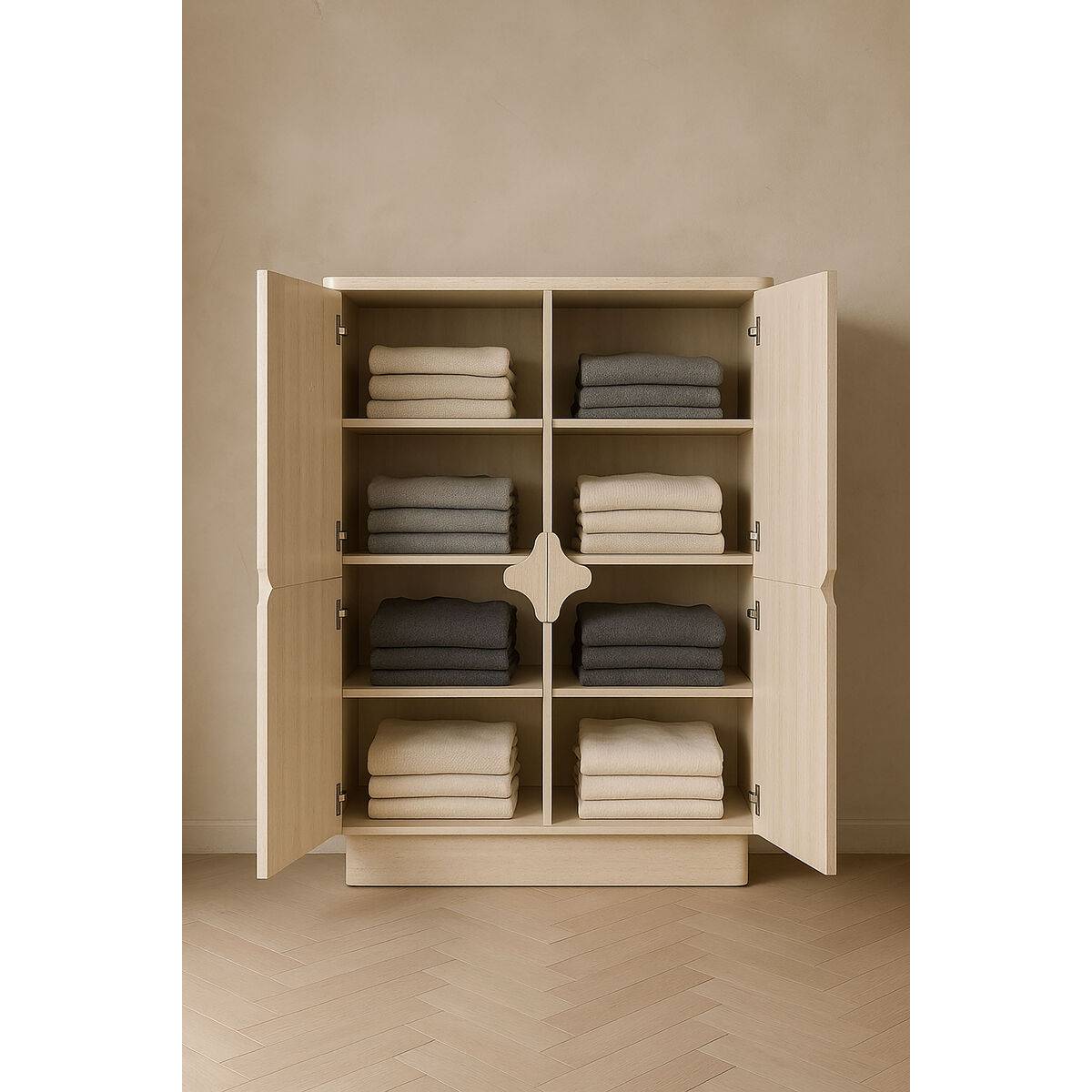 Armario Home ESPRIT Beige Madera 100 X 40 X 134 CM