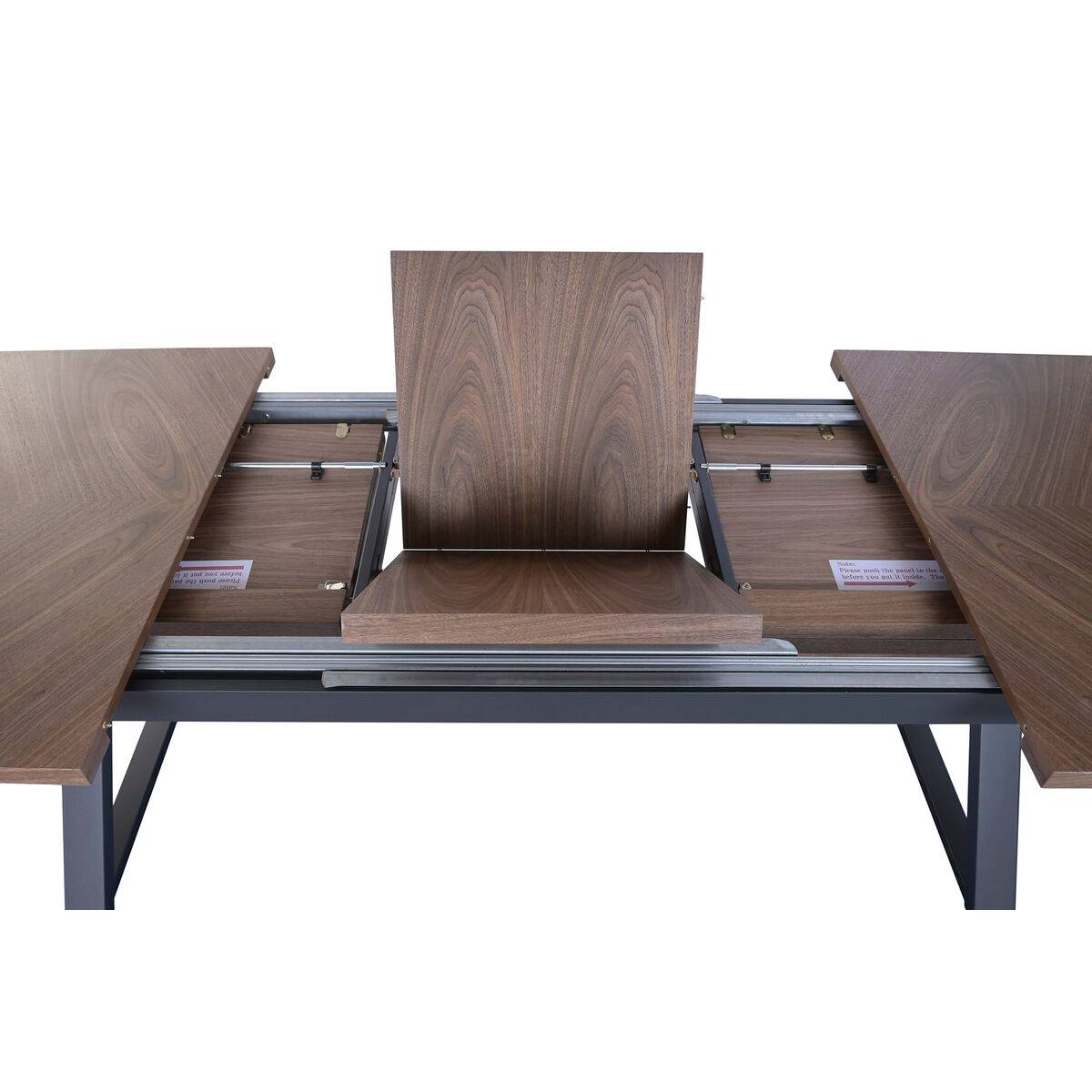 Mesa de Comedor Home ESPRIT Marrón Negro Metal Madera MDF 200 X 97 X 75 CM