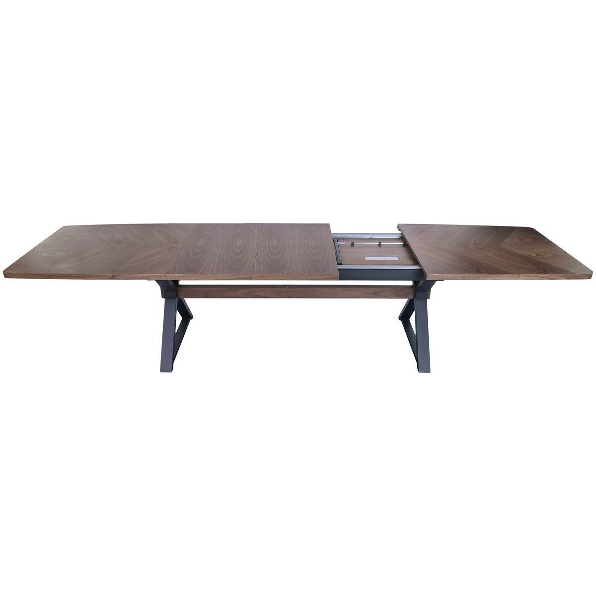 Mesa de Comedor Home ESPRIT Marrón Negro Metal Madera MDF 200 X 97 X 75 CM