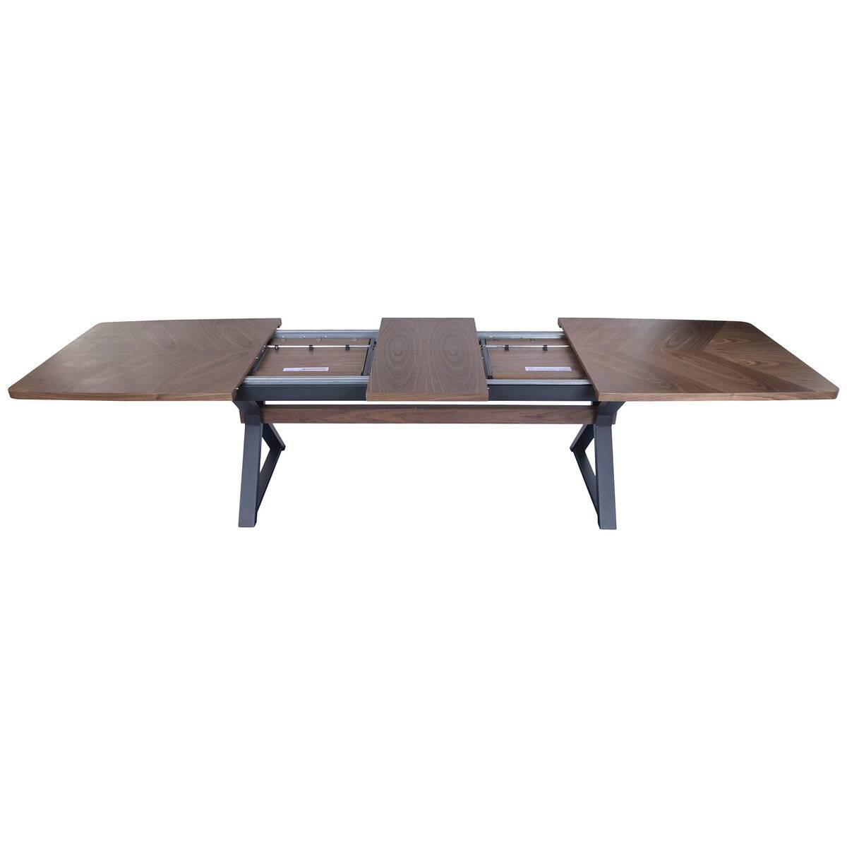 Mesa de Comedor Home ESPRIT Marrón Negro Metal Madera MDF 200 X 97 X 75 CM