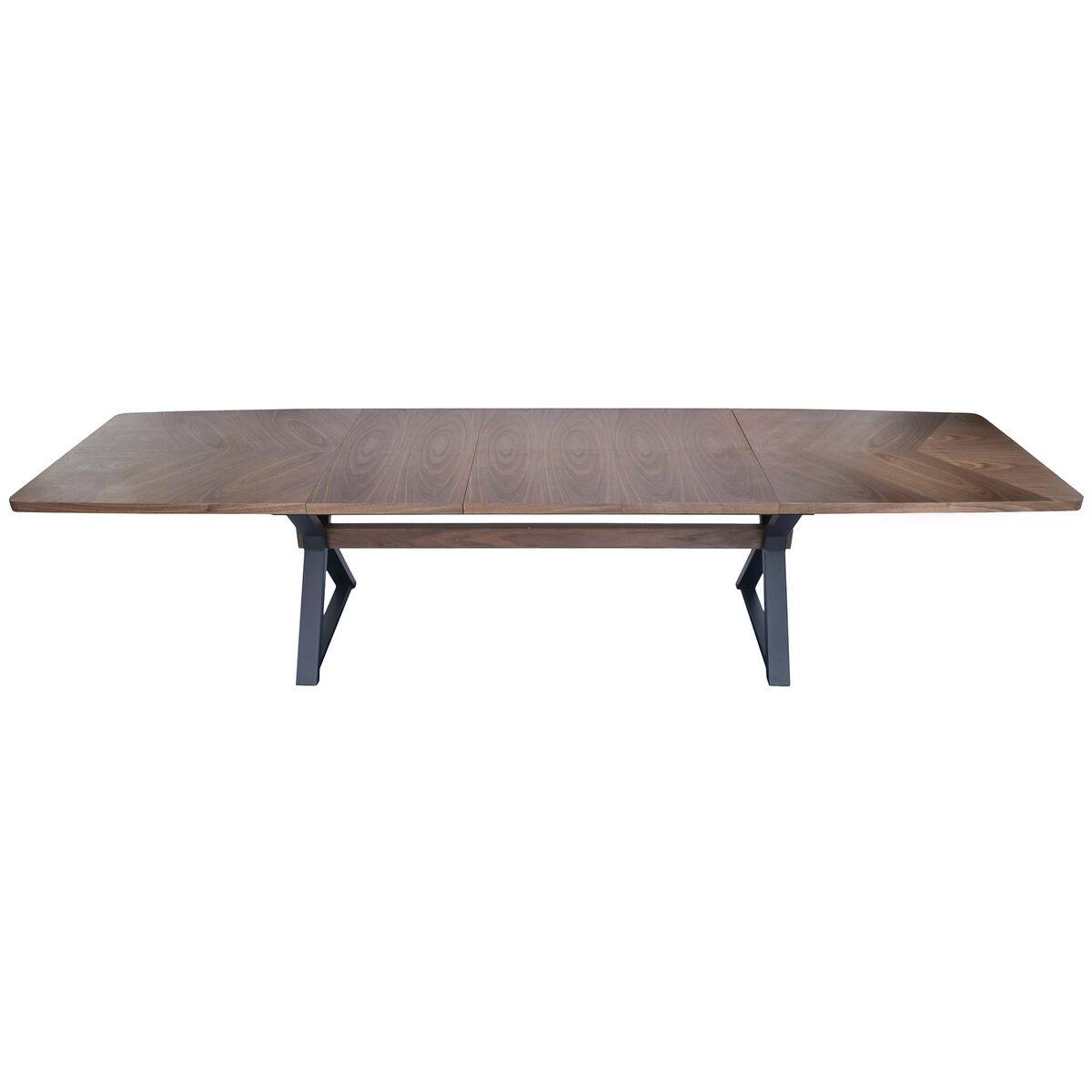 Mesa de Comedor Home ESPRIT Marrón Negro Metal Madera MDF 200 X 97 X 75 CM
