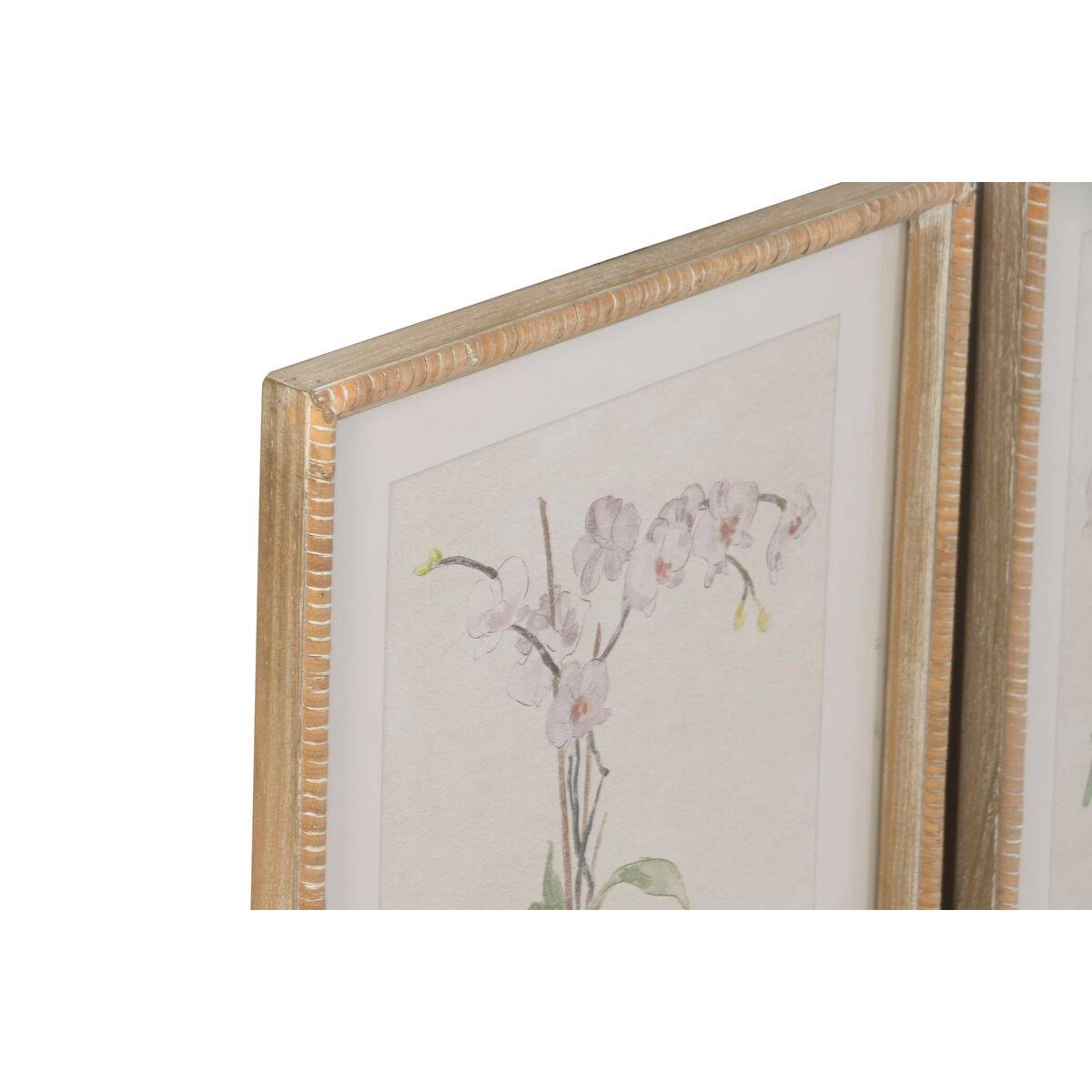 Cuadro Home ESPRIT Cristal Abeto 35 x 2,5 x 45 cm (4 Unidades)