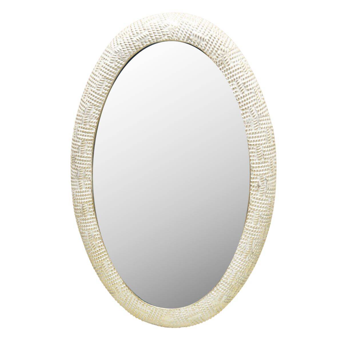 Espejo de pared Home ESPRIT Blanco Dorado Oriental