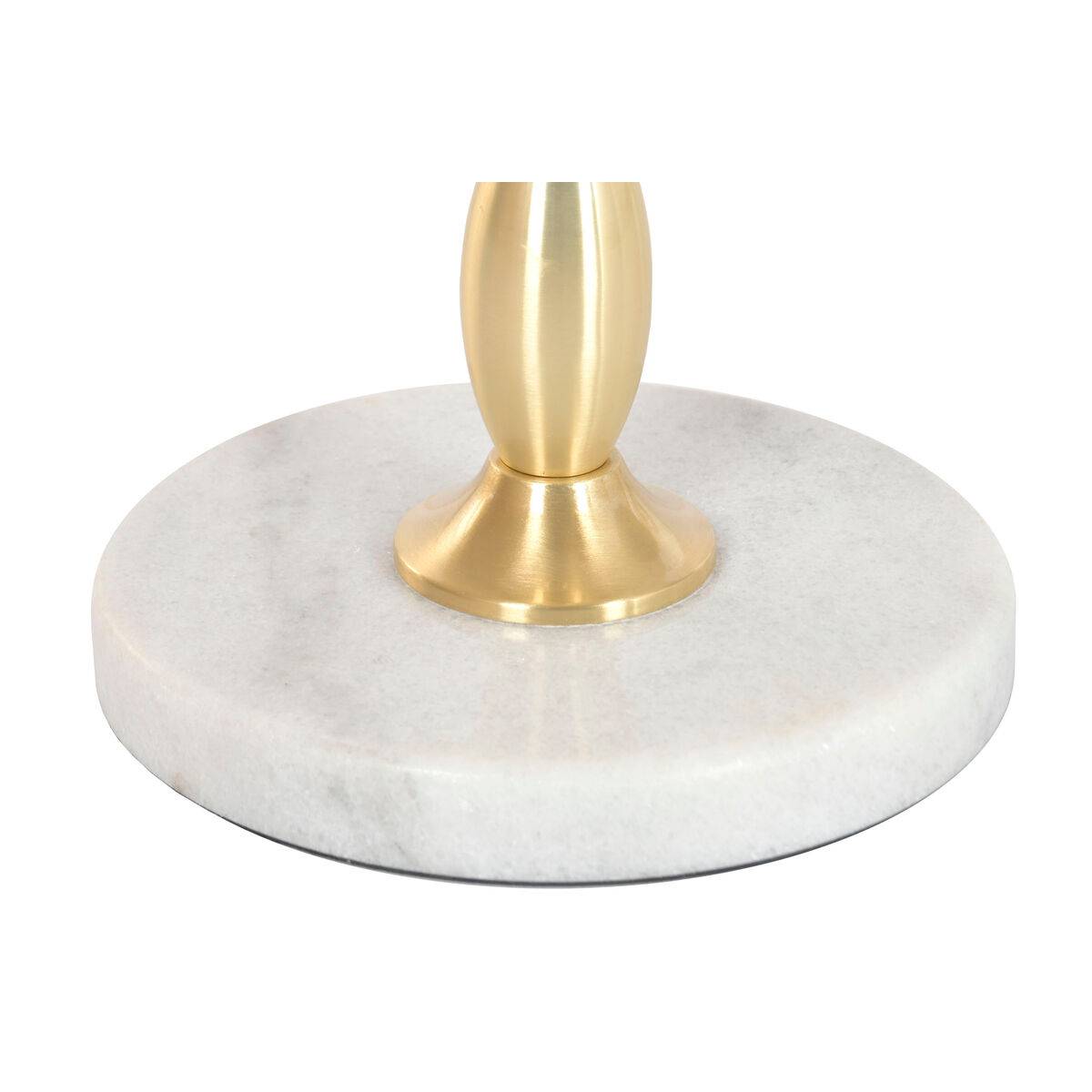 Mesa auxiliar Home ESPRIT Blanco Dorado 41 x 41 x 57 cm