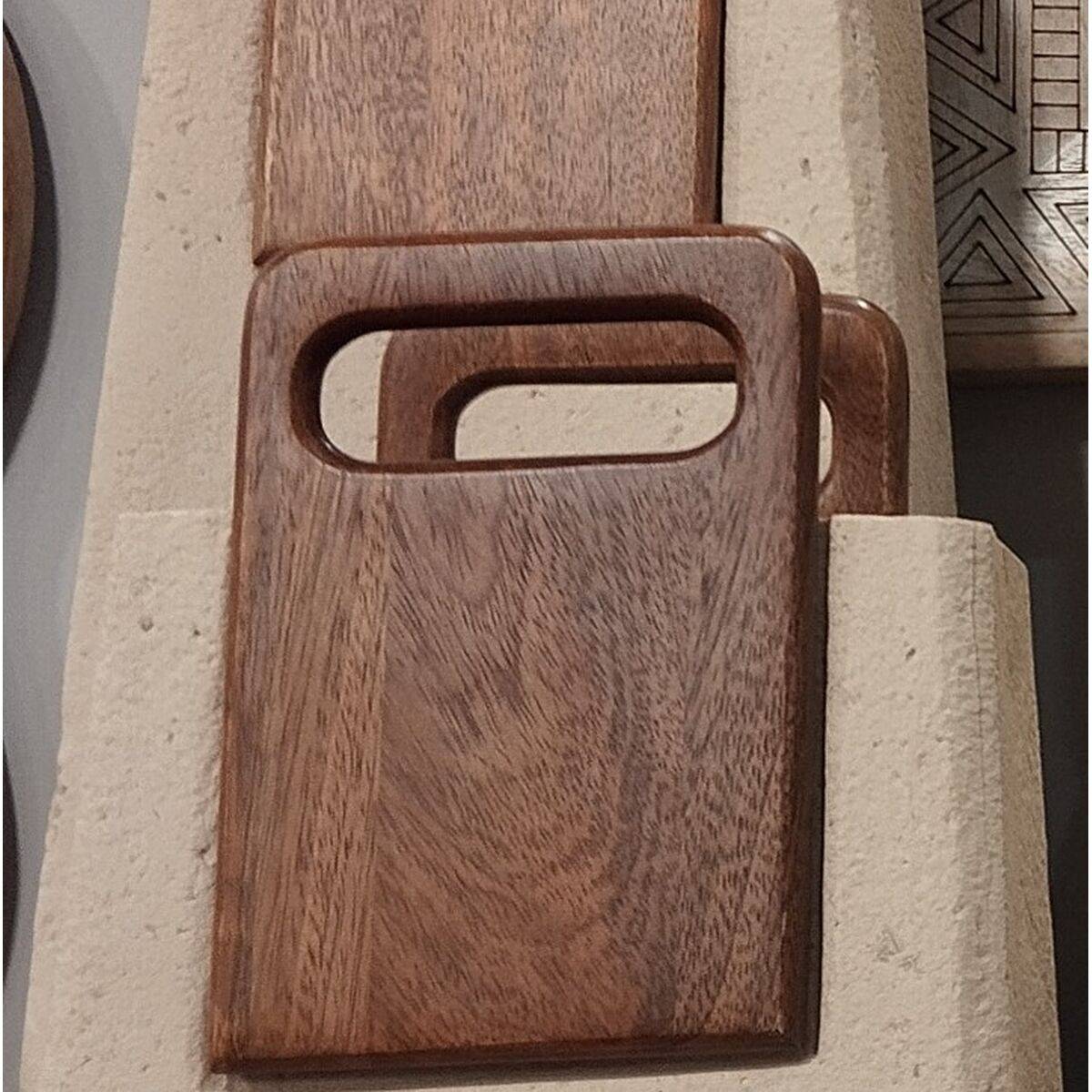 Jarrón Home ESPRIT Marrón Beige Madera de mango Papel maché