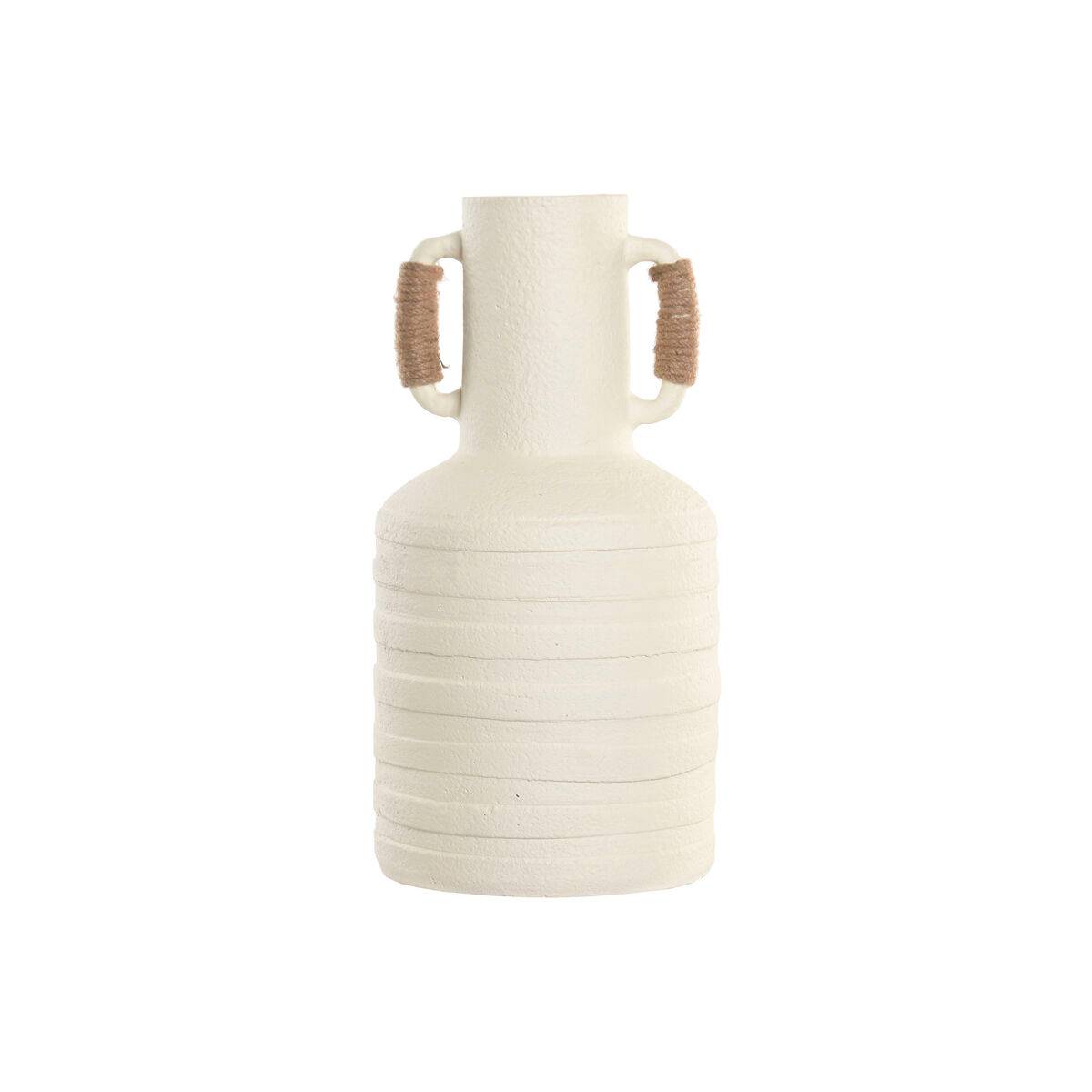 Jarrón Home ESPRIT Blanco Marrón claro Terracota