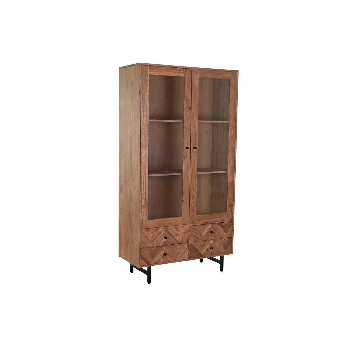 Vitrina Home ESPRIT Cristal Acacia 100 x 40 x 185 cm