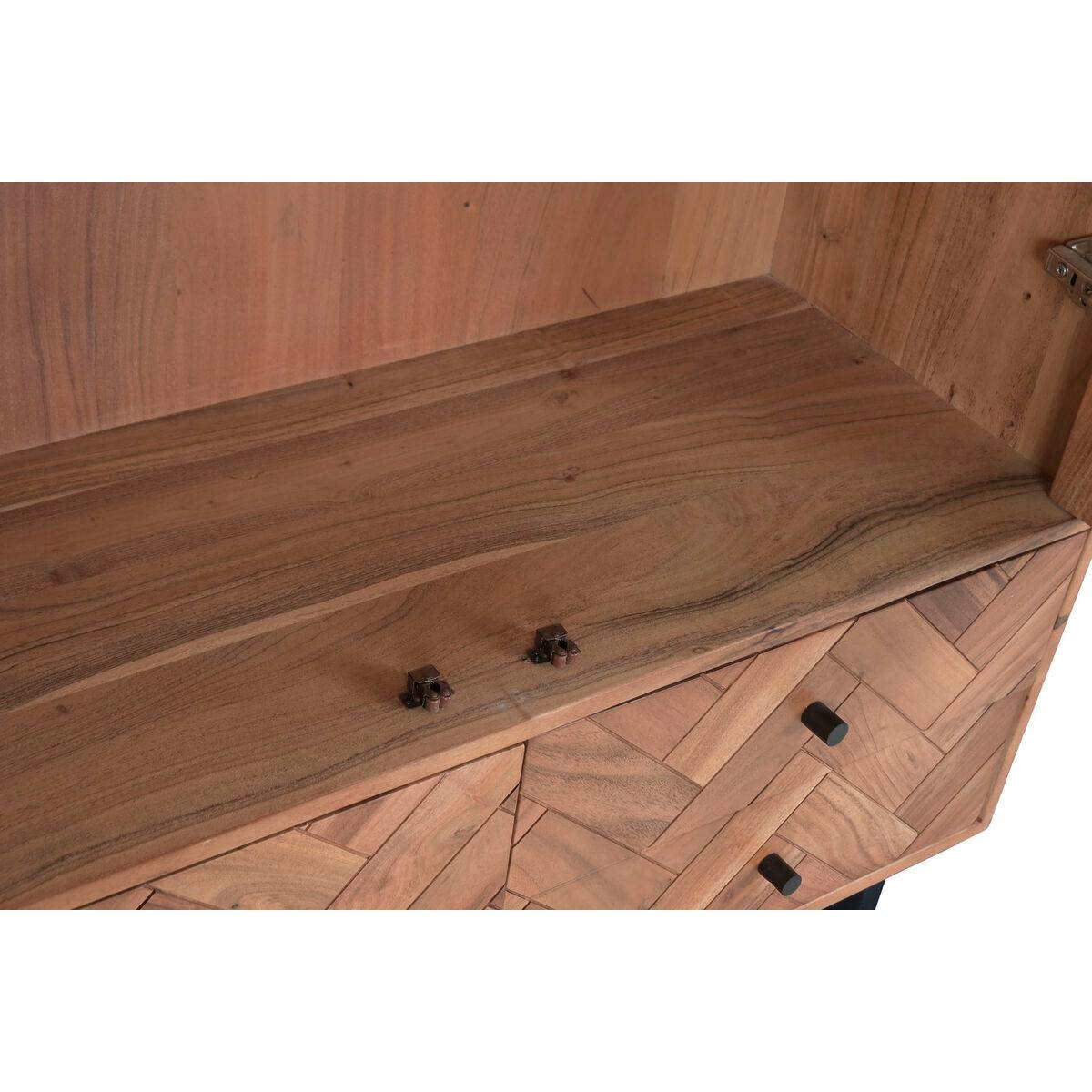 Vitrina Home ESPRIT Cristal Acacia 100 x 40 x 185 cm