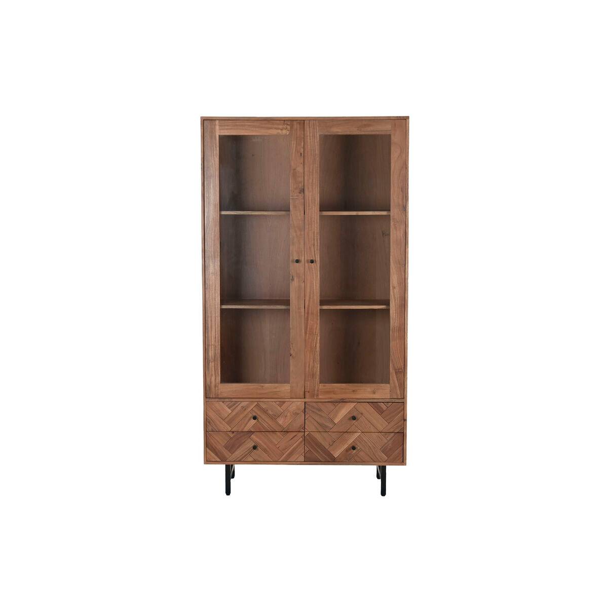 Vitrina Home ESPRIT Cristal Acacia 100 x 40 x 185 cm