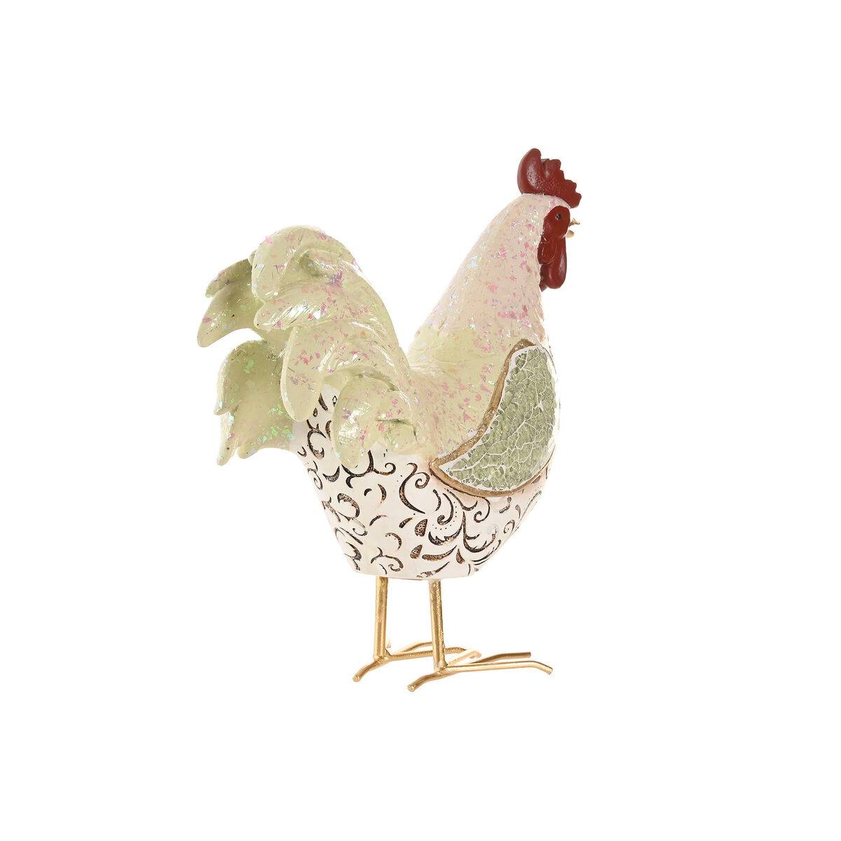 Figura Decorativa Home ESPRIT Verde Gallo (2 Unidades)