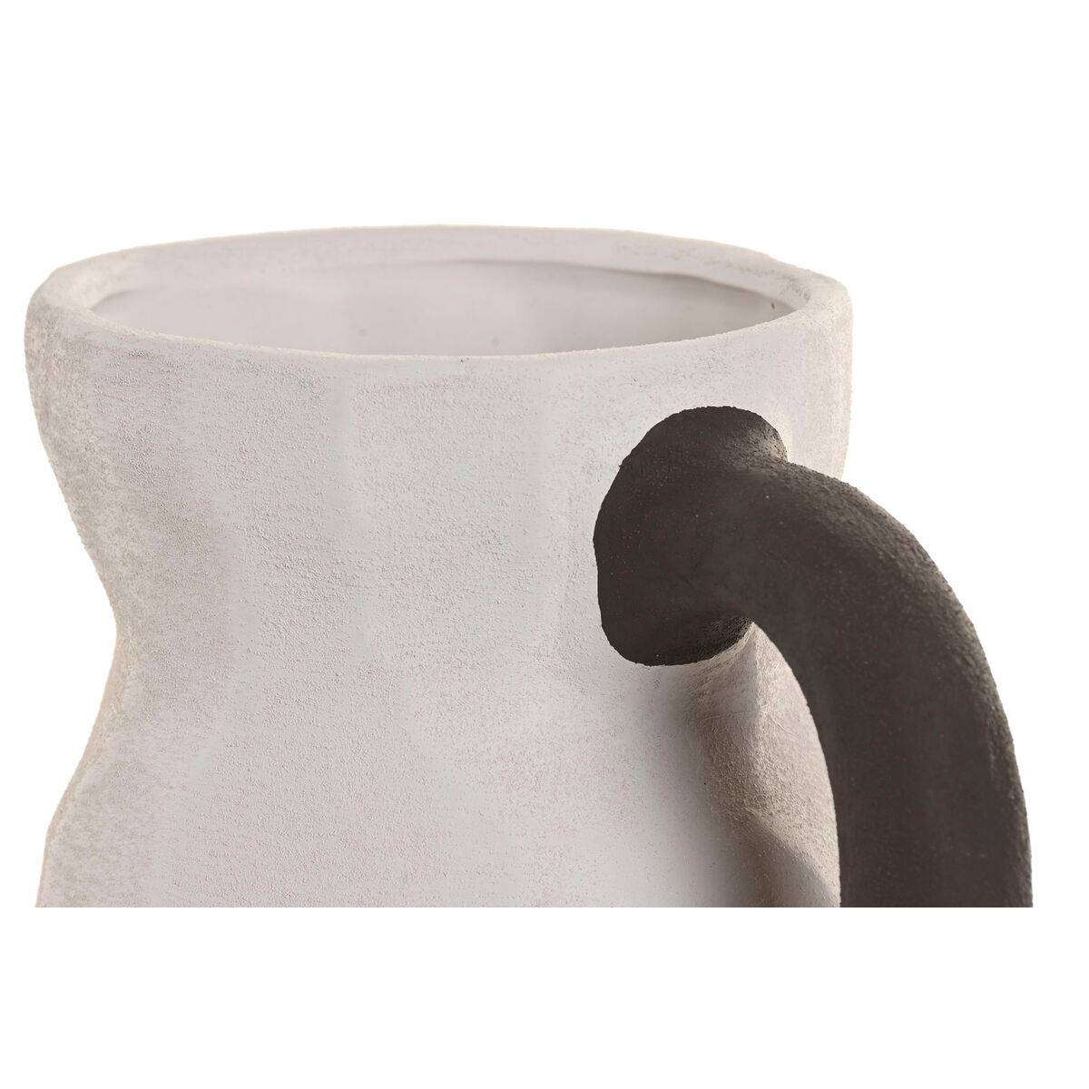 Jarrón Home ESPRIT Blanco Gris Gres