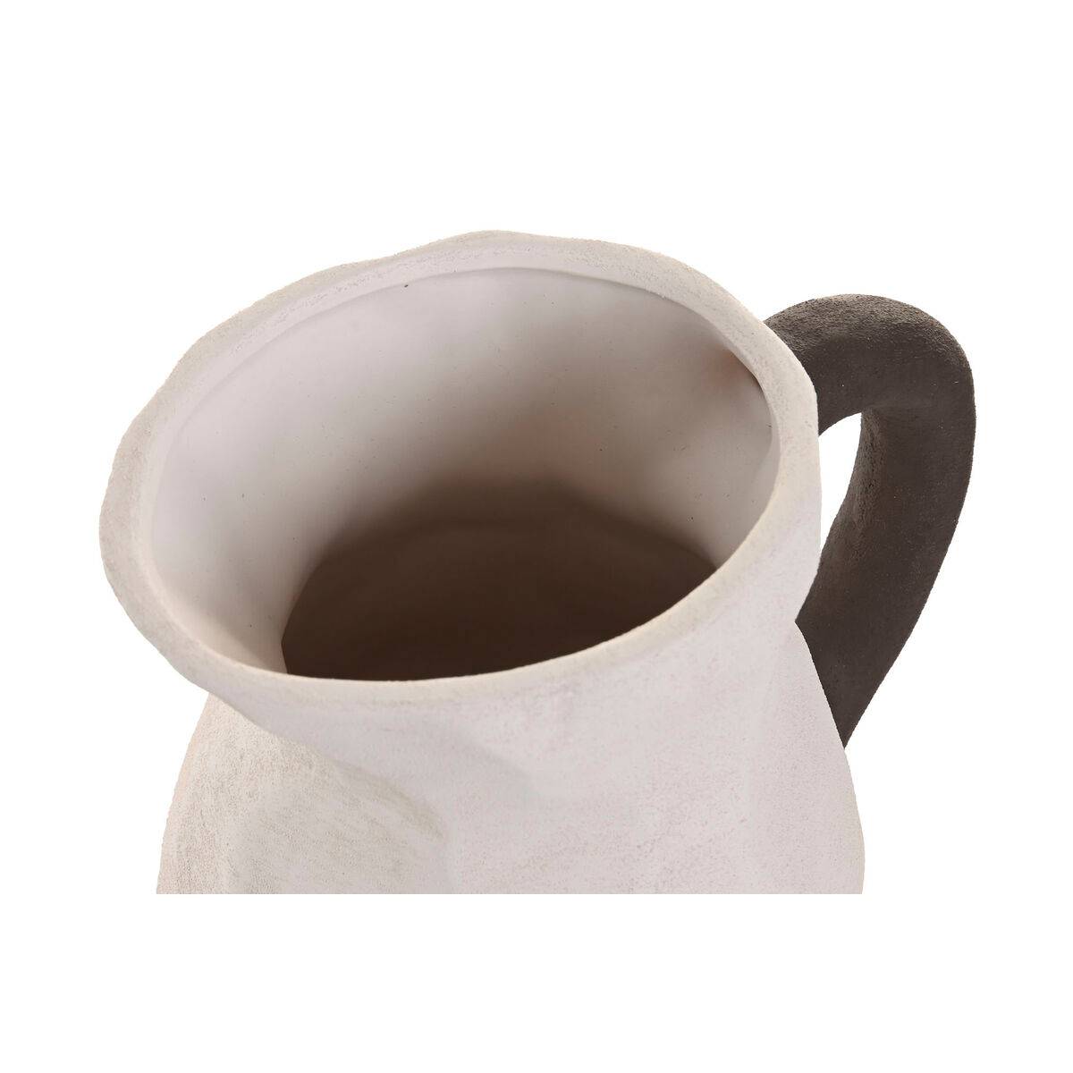 Jarrón Home ESPRIT Blanco Gris Gres