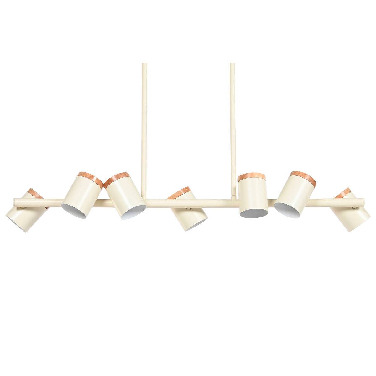 Lámpara de Techo Home ESPRIT Blanco Madera Metal 104 X 18 X 164 CM