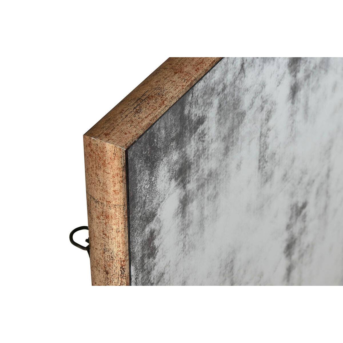 Espejo de pared Home ESPRIT Negro Dorado Vintage 80 x 4 x 80 cm