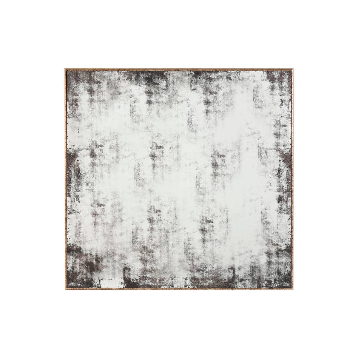 Espejo de pared Home ESPRIT Negro Dorado Vintage 80 x 4 x 80 cm