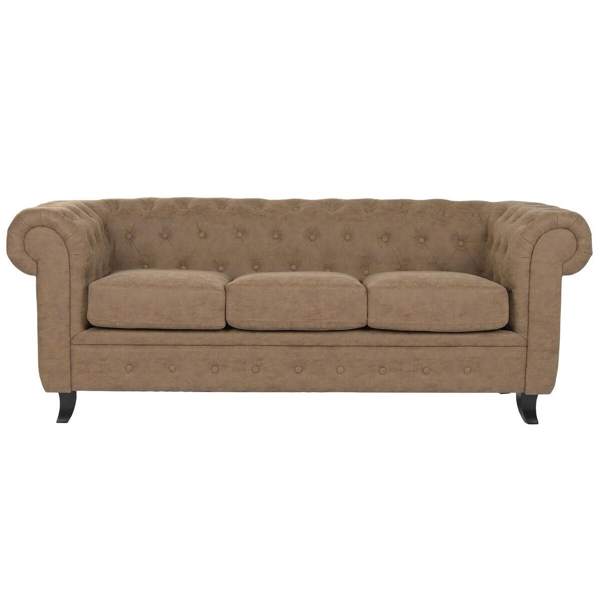 Sofá Home ESPRIT Marrón Vintage 199 X 82 X 76 CM 196 X 81 X 76 CM