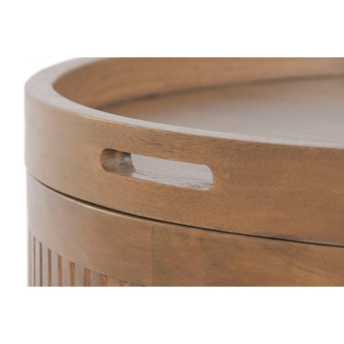 Mesa de Centro Home ESPRIT Marrón 76 x 76 x 46 cm