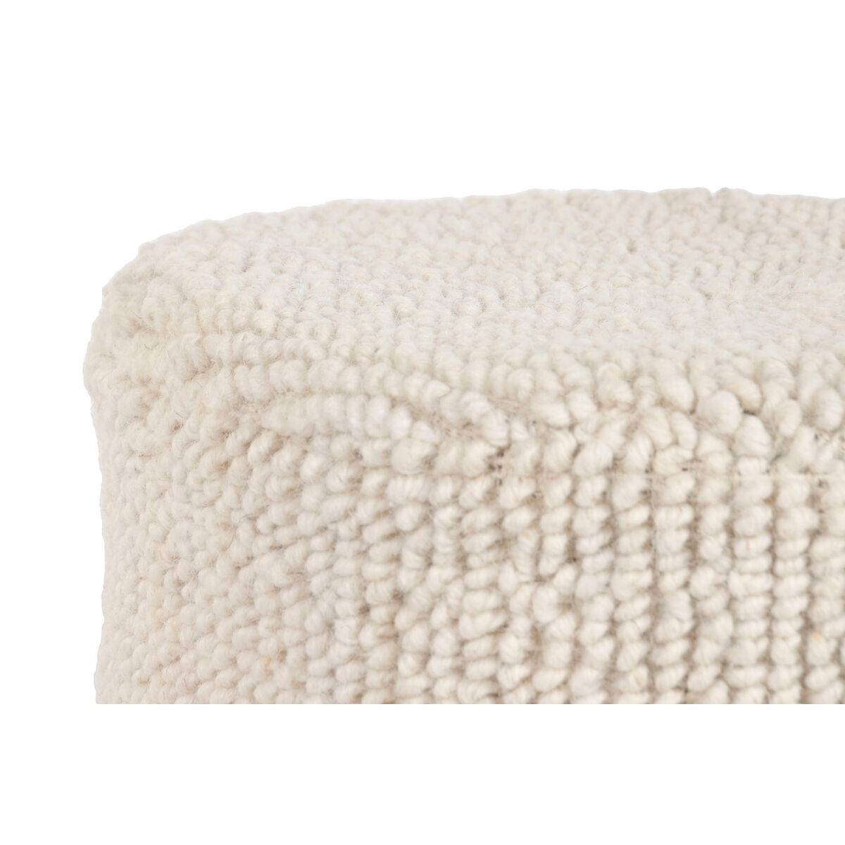 Reposapiés Home ESPRIT Beige Boho 40 x 40 x 40 cm