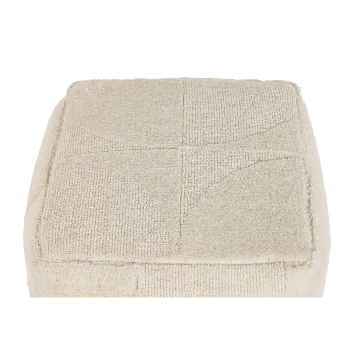 Reposapiés Home ESPRIT Beige Boho 45 x 45 x 45 cm