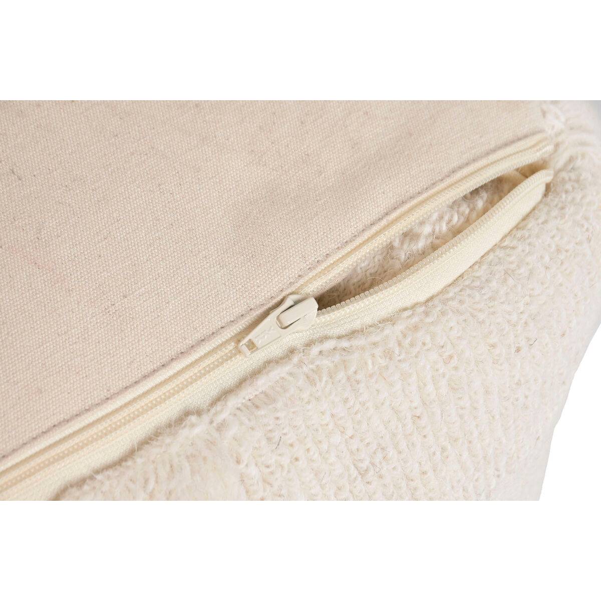 Reposapiés Home ESPRIT Beige Boho 45 x 45 x 45 cm