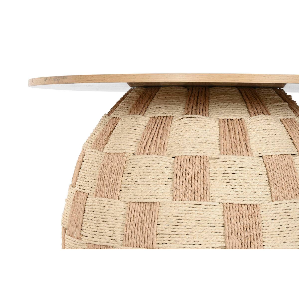 Mesa auxiliar Home ESPRIT Natural 60 x 60 x 48 cm