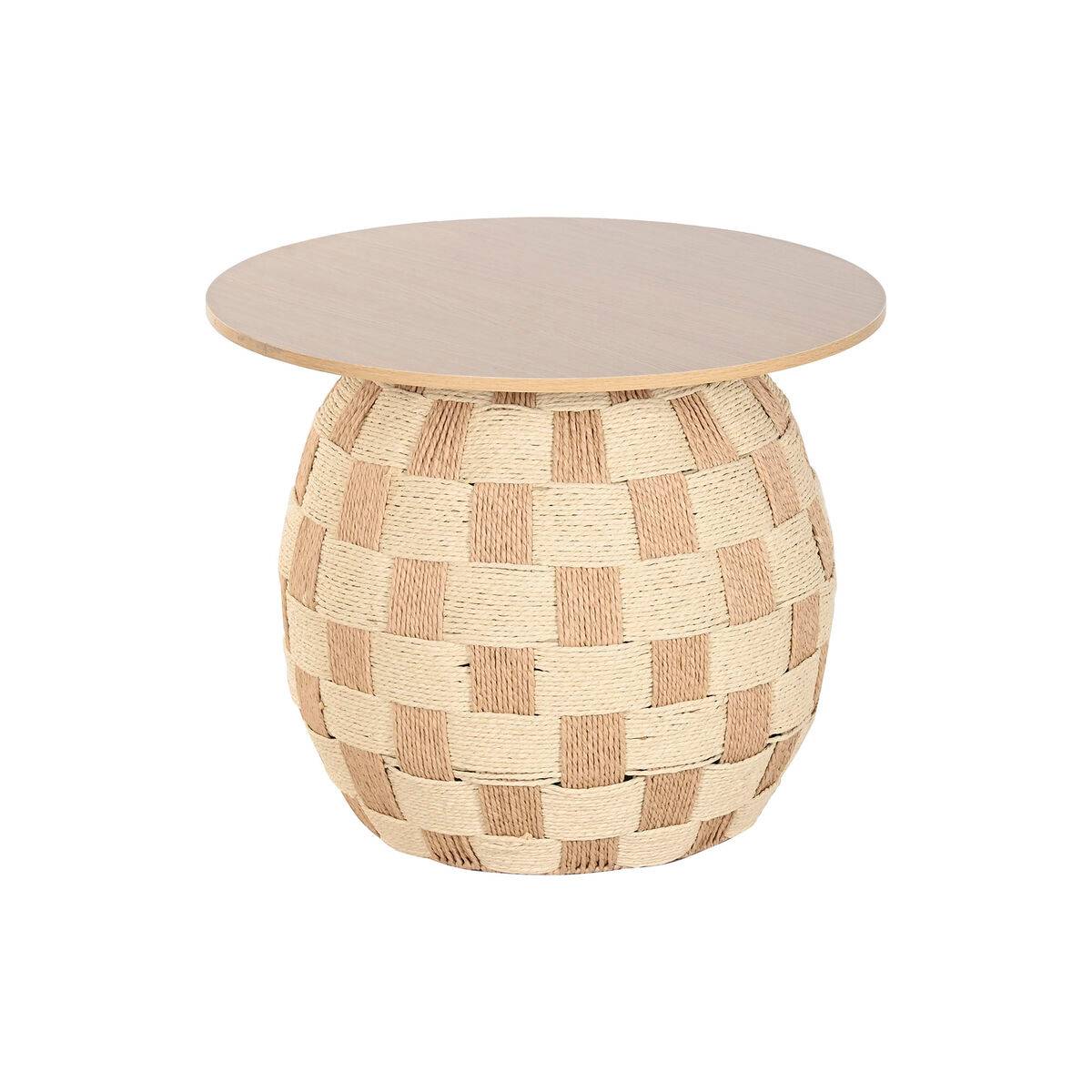 Mesa auxiliar Home ESPRIT Natural 60 x 60 x 48 cm