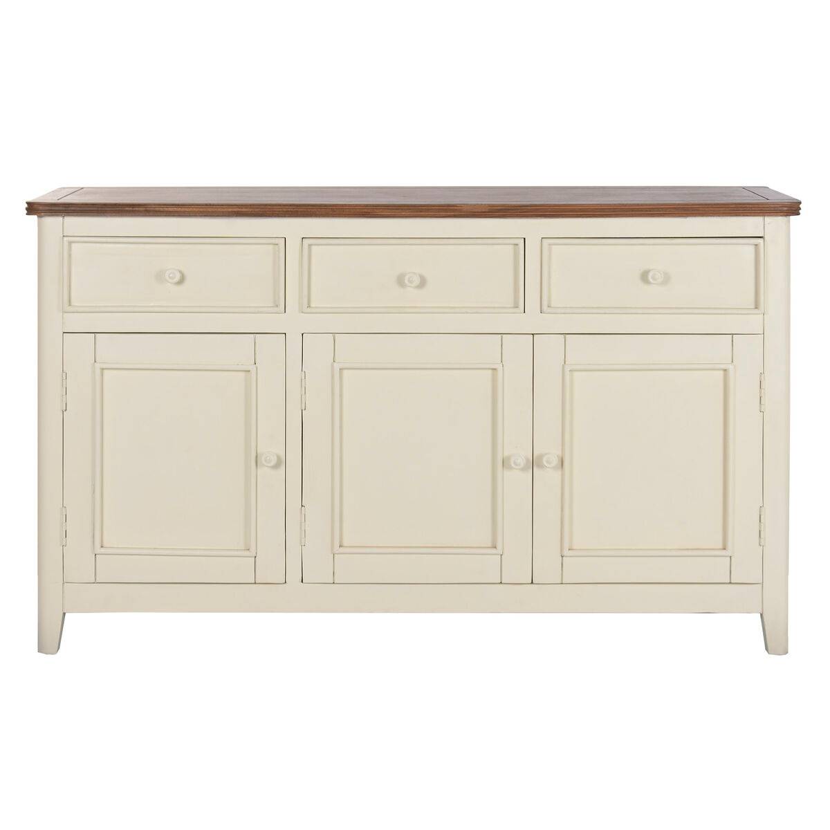 Aparador Home ESPRIT Crema Madera de mango Madera MDF 150 x 45 x 90 cm