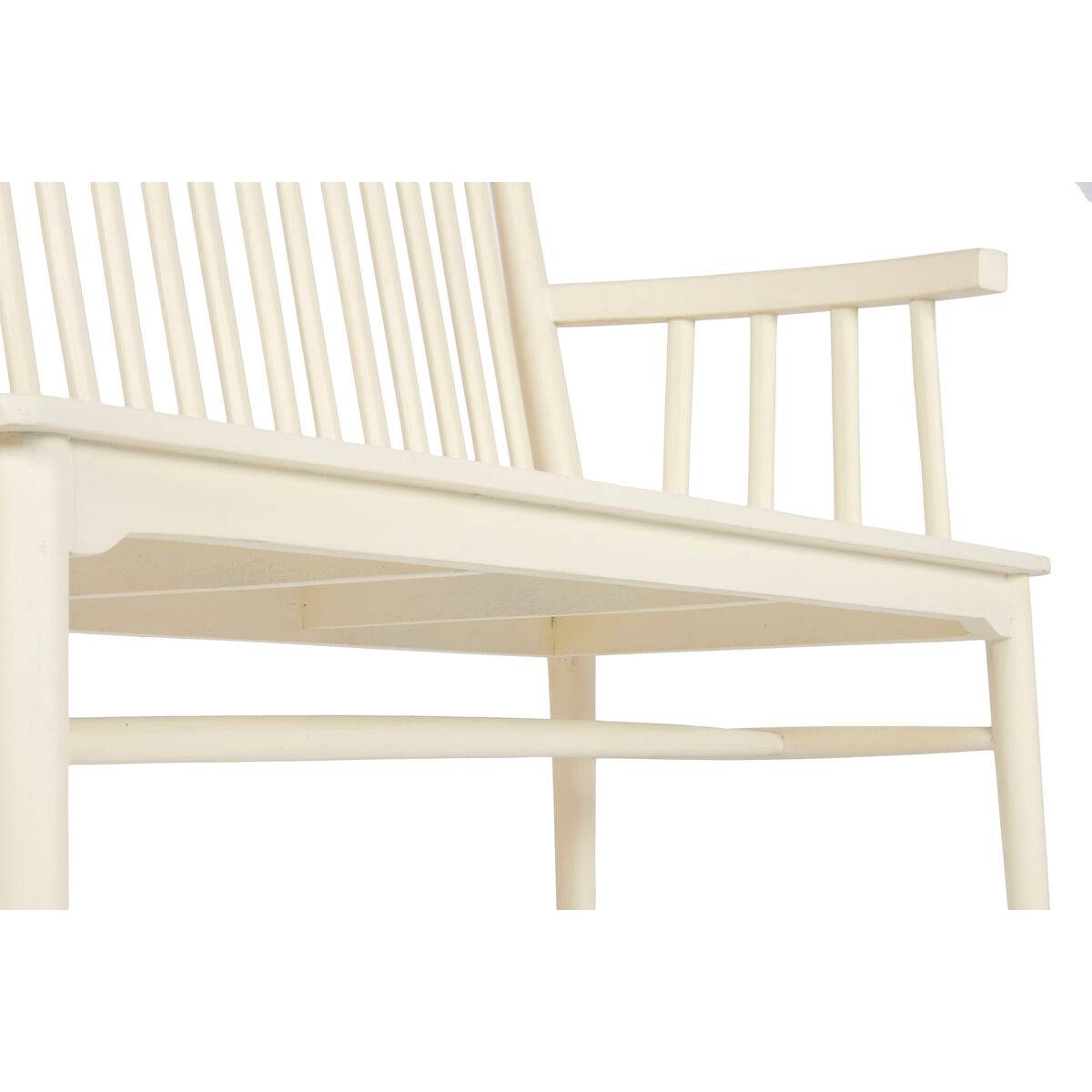 Banco Home ESPRIT Crema Madera de mango Madera MDF 150 X 50 X 98 CM