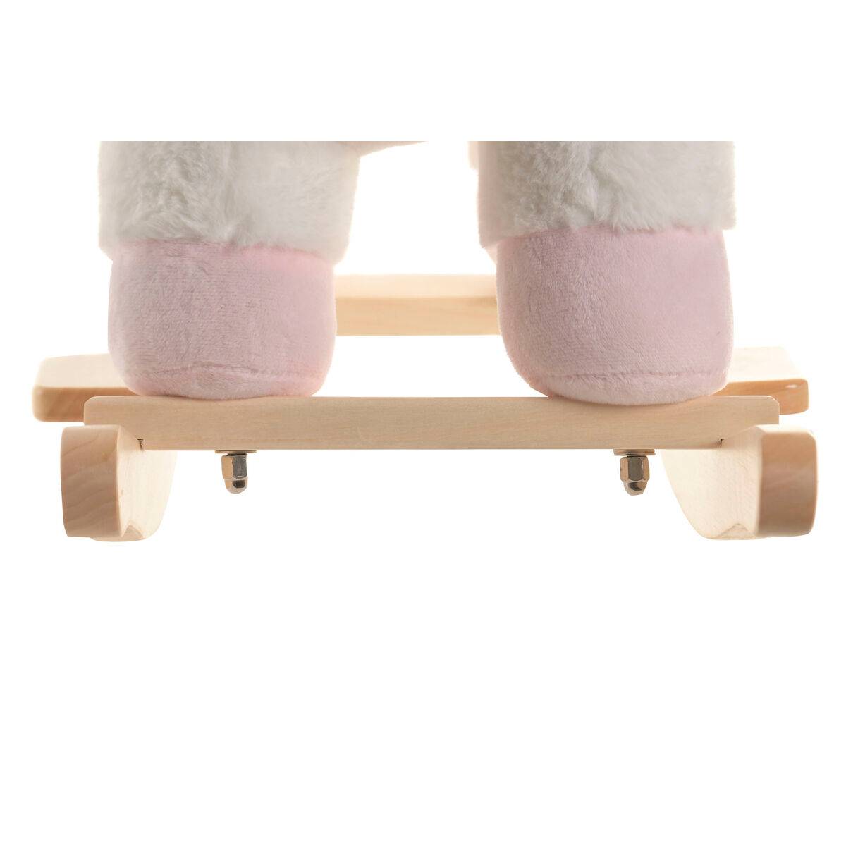 Mecedora Home ESPRIT Blanco Natural Unicornio
