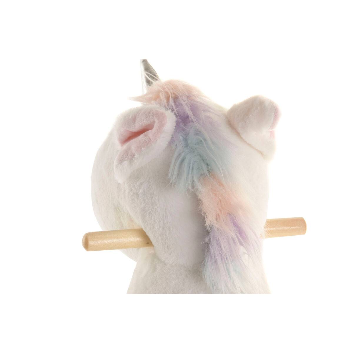 Mecedora Home ESPRIT Blanco Natural Unicornio