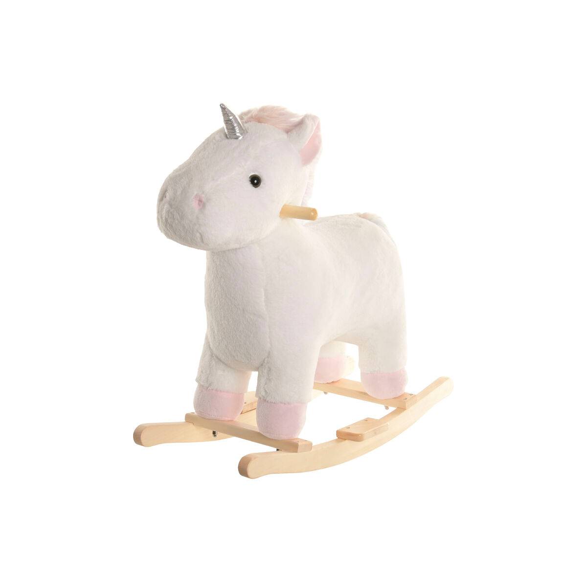 Mecedora Home ESPRIT Blanco Natural Unicornio