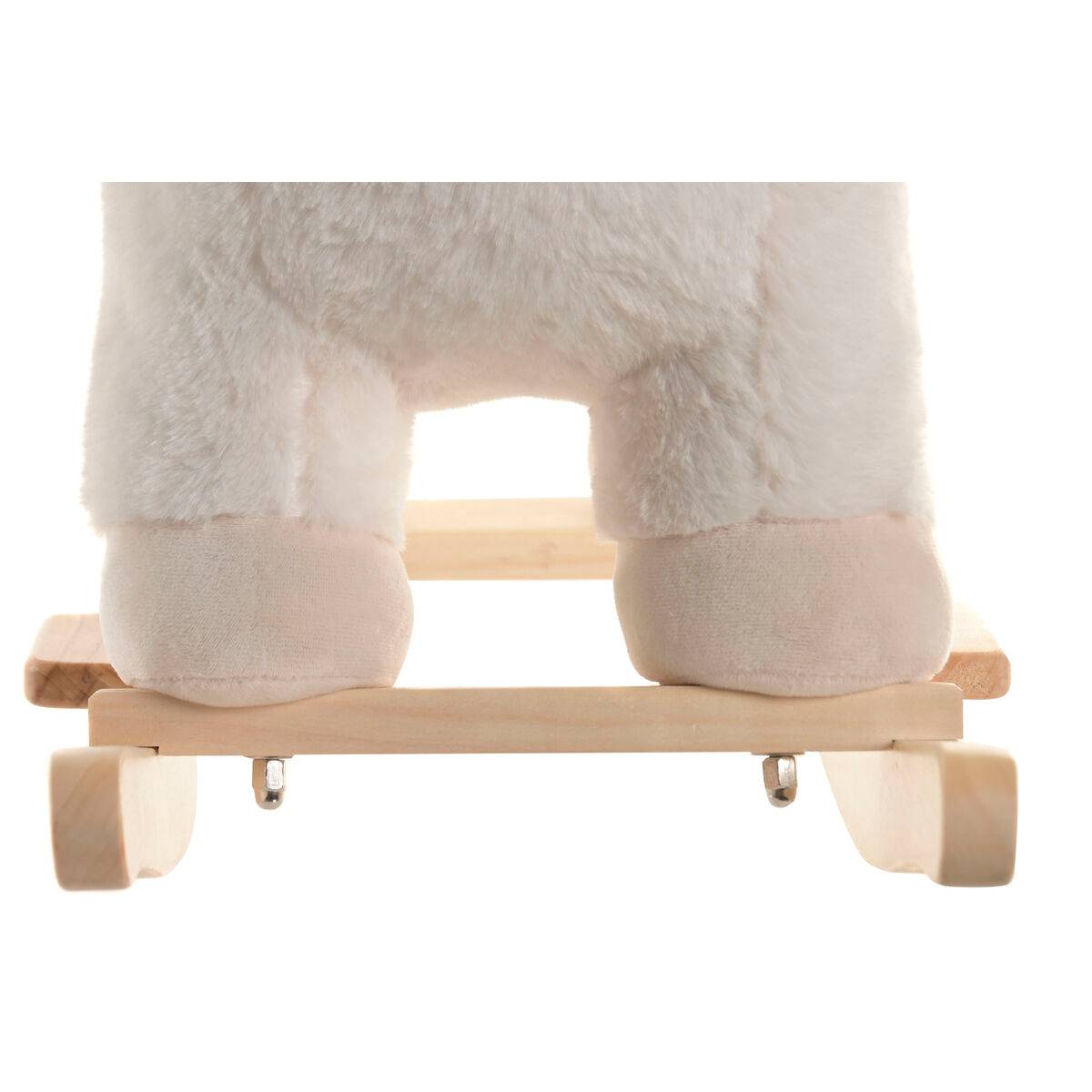 Mecedora Home ESPRIT Blanco Natural Oveja