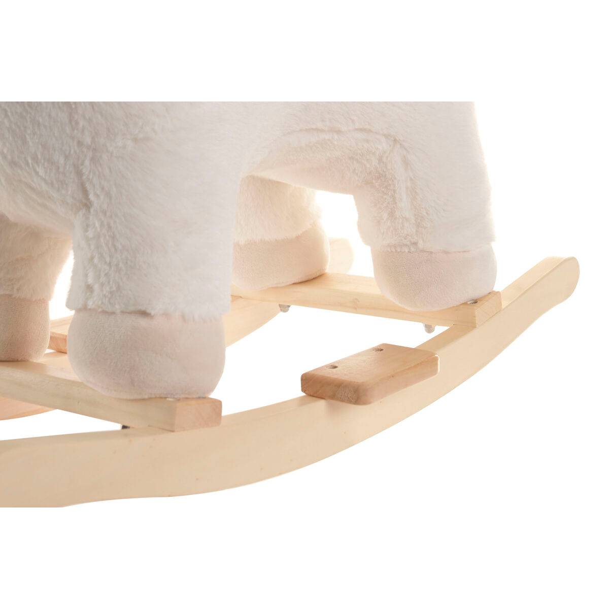 Mecedora Home ESPRIT Blanco Natural Oveja