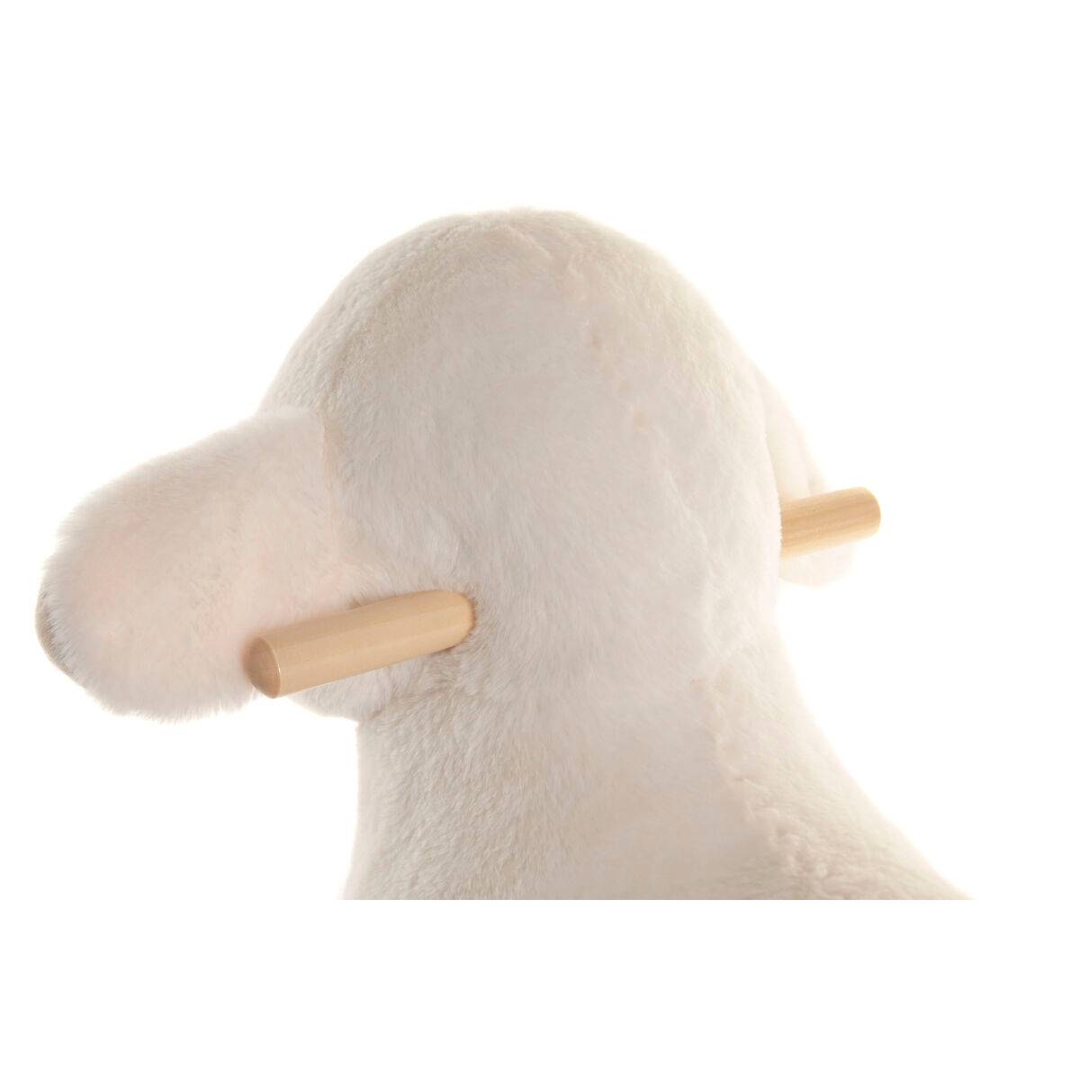 Mecedora Home ESPRIT Blanco Natural Oveja