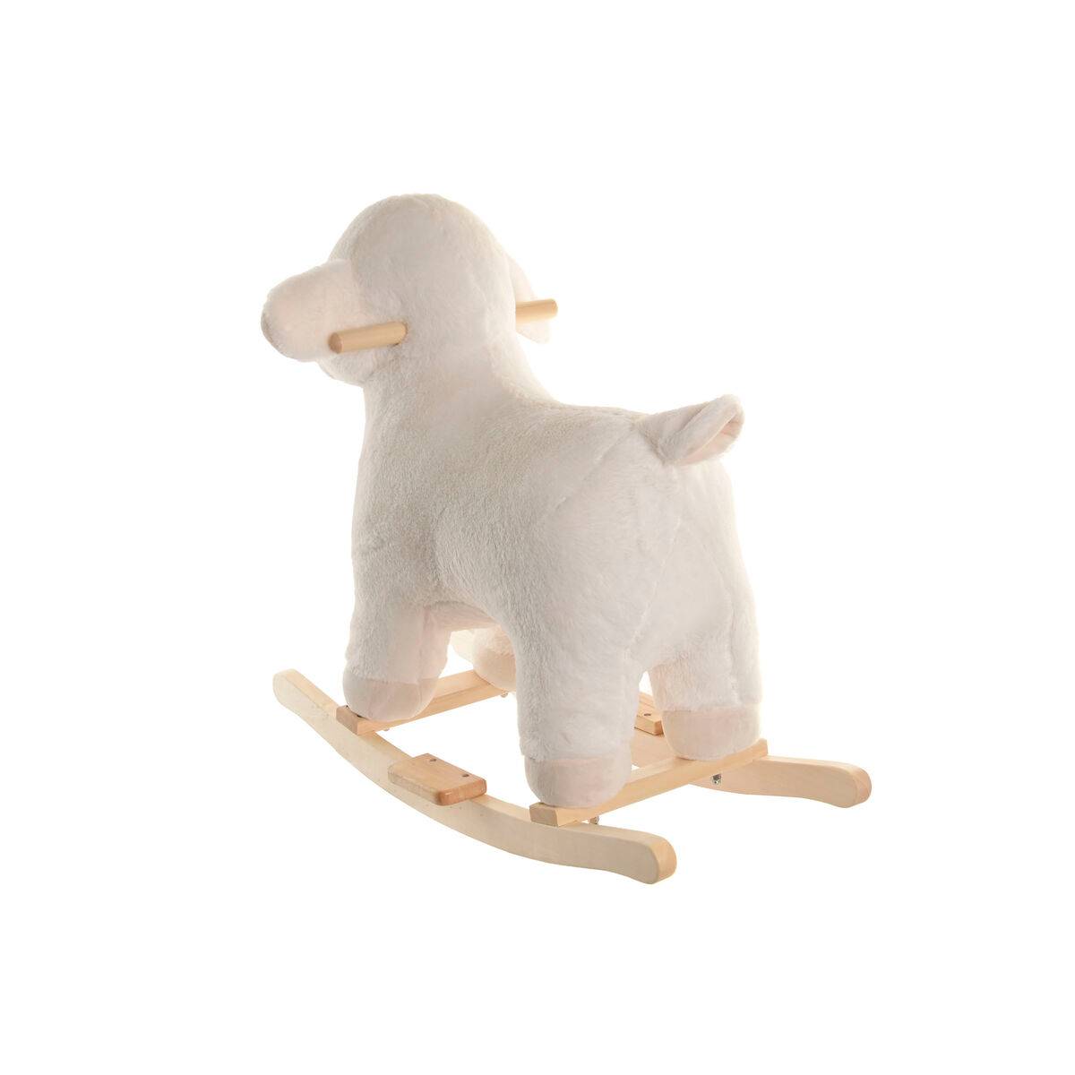 Mecedora Home ESPRIT Blanco Natural Oveja