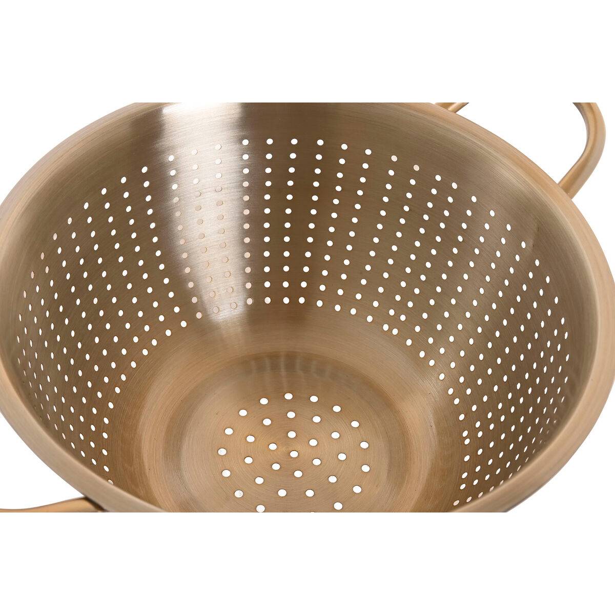 Escurridor Home ESPRIT Dorado Acero Inoxidable Aluminio 24 x 24 x 19 cm
