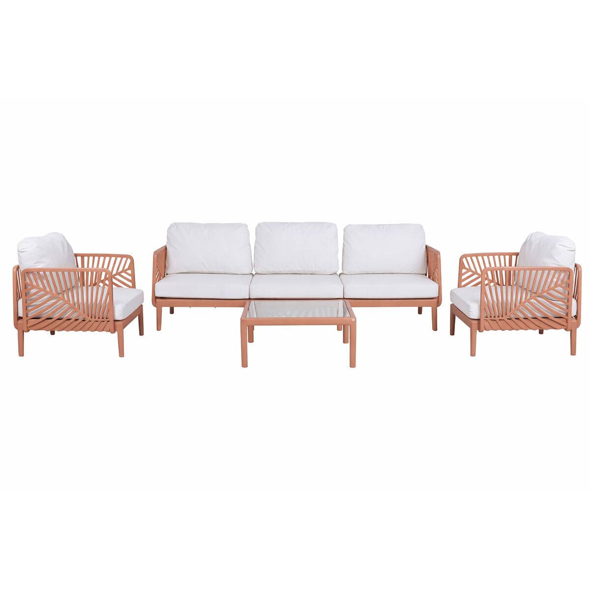 Sofá de Jardín Home ESPRIT Terracota 222 X 74 X 70 CM