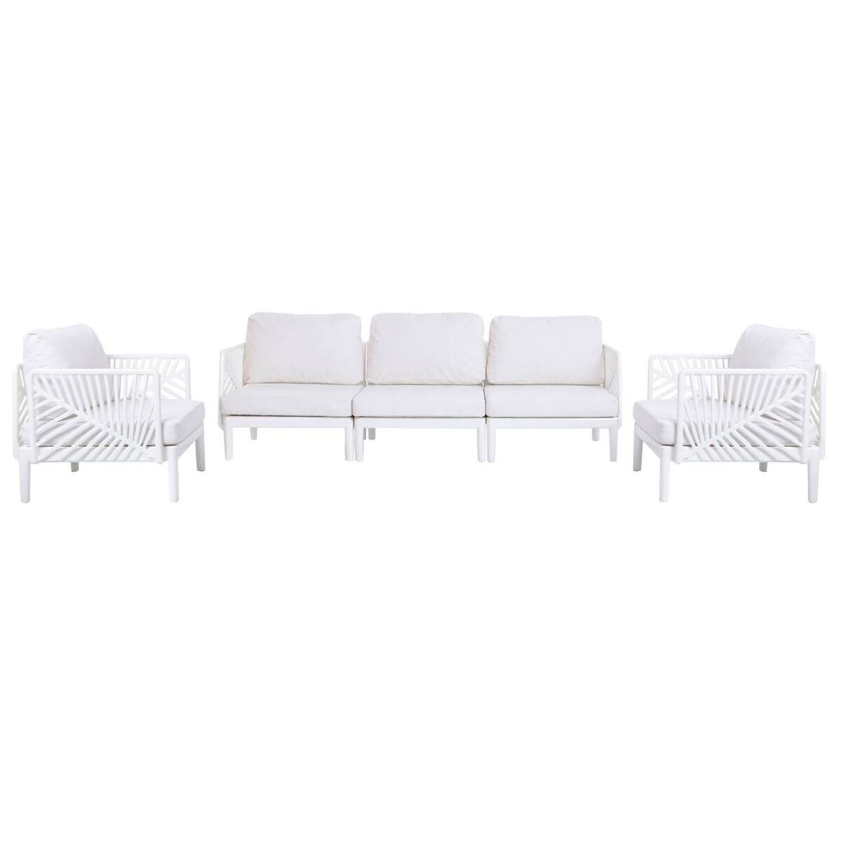 Sofá de Jardín Home ESPRIT Crema 222 X 74 X 70 CM