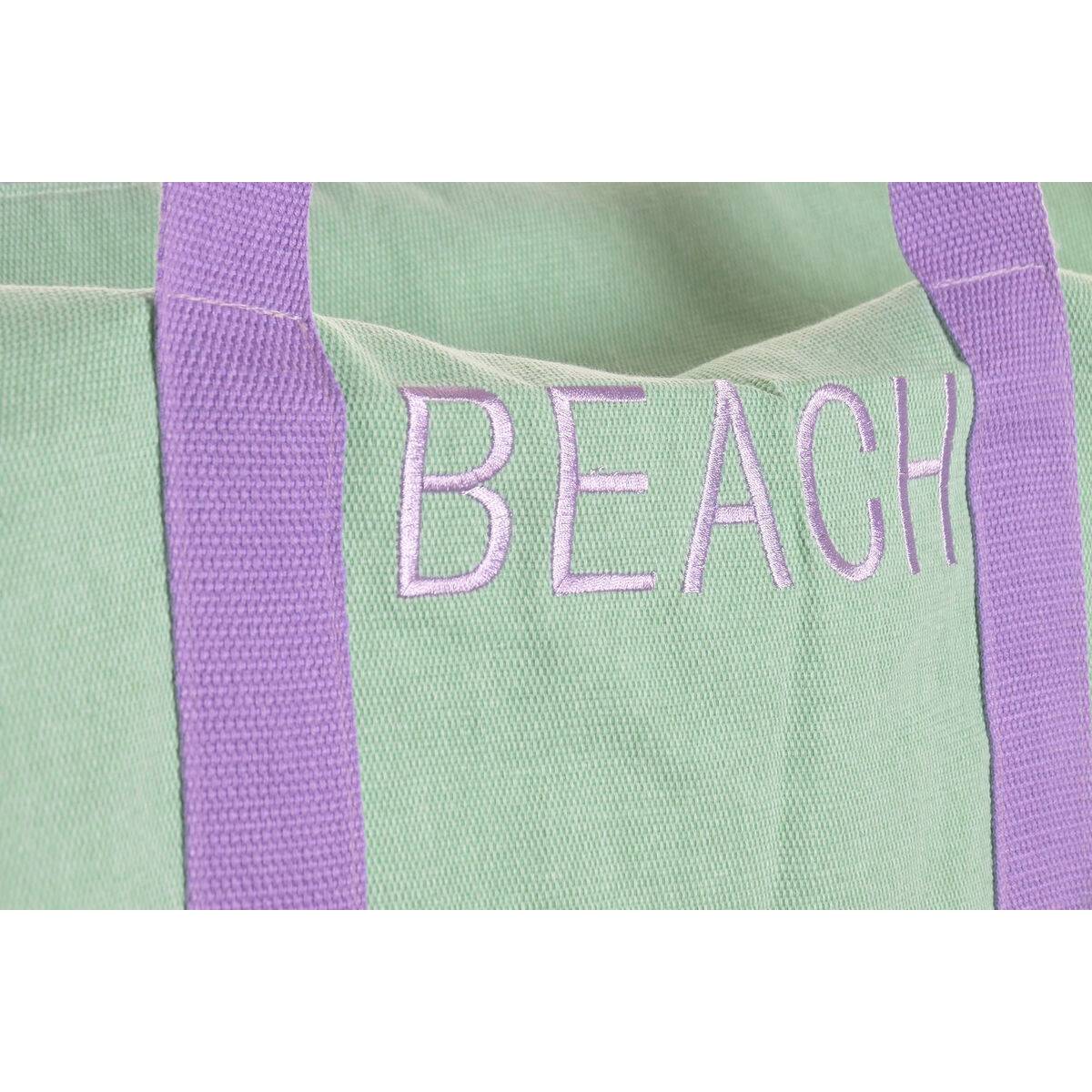 Bolsa de Playa Home ESPRIT Azul Blanco Verde polialgodon 60 x 38 x 38 cm (3 Unidades)