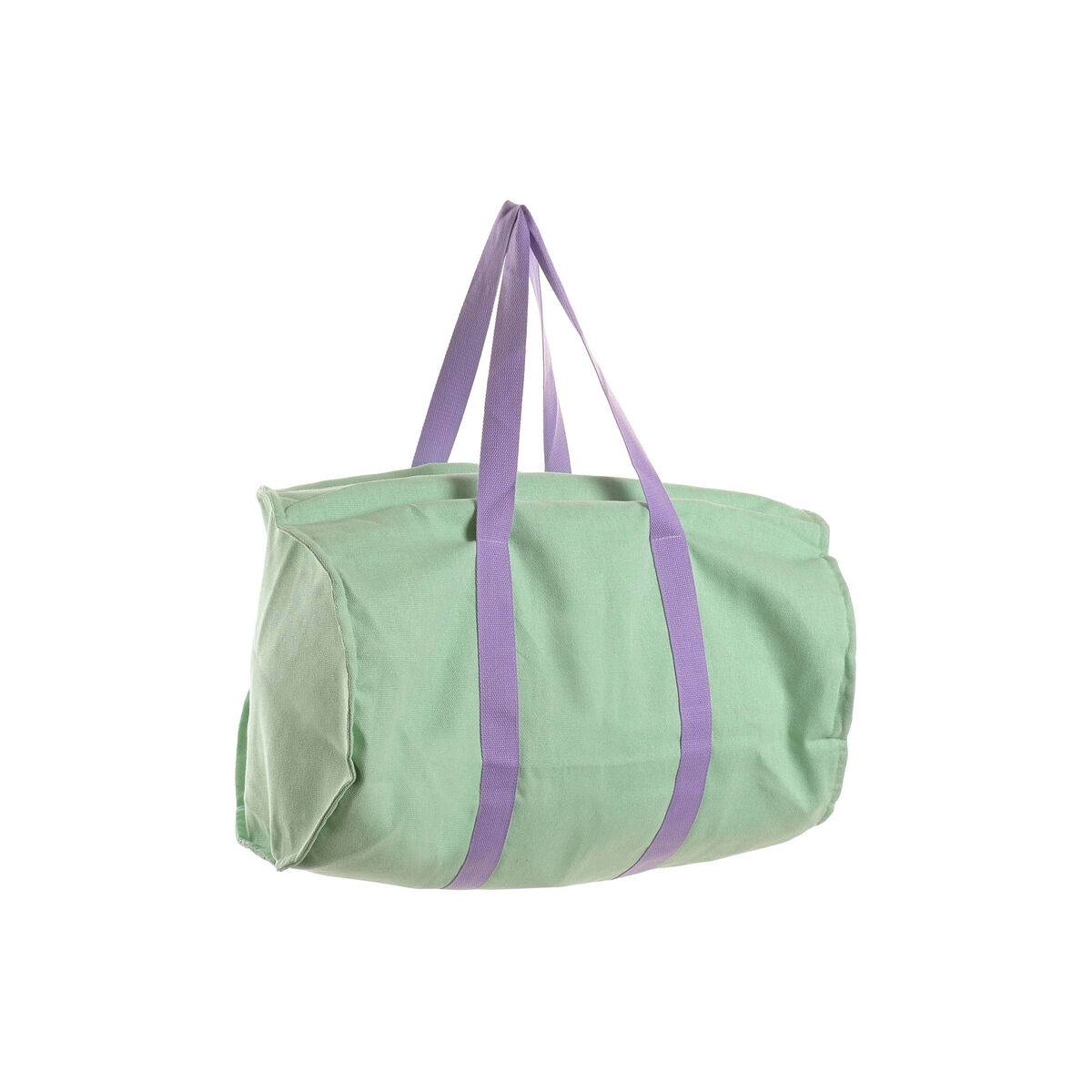 Bolsa de Playa Home ESPRIT Azul Blanco Verde polialgodon 60 x 38 x 38 cm (3 Unidades)