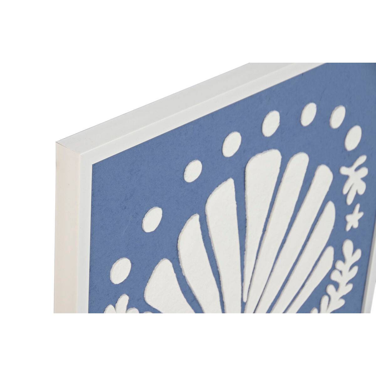 Cuadro Home ESPRIT Papel Poliestireno 50 x 3 x 50 cm (4 Unidades)