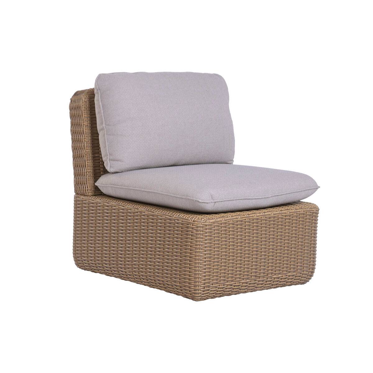 Sofá de Jardín Home ESPRIT Marrón Marrón claro 215 X 90 X 75 CM