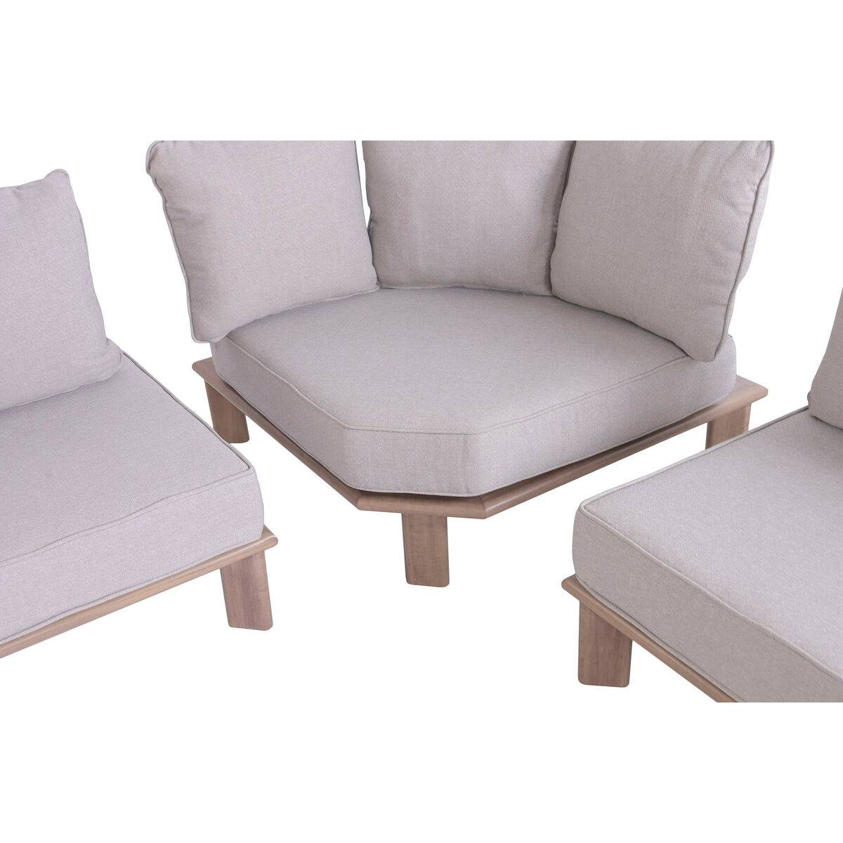 Sofá de Jardín Home ESPRIT Marrón 290 X 290 X 68 CM