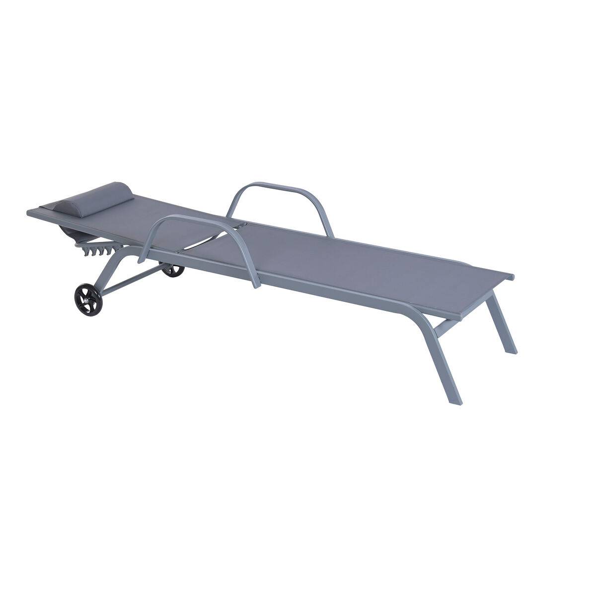 Tumbona Home ESPRIT Gris claro 199 X 63 X 101 CM