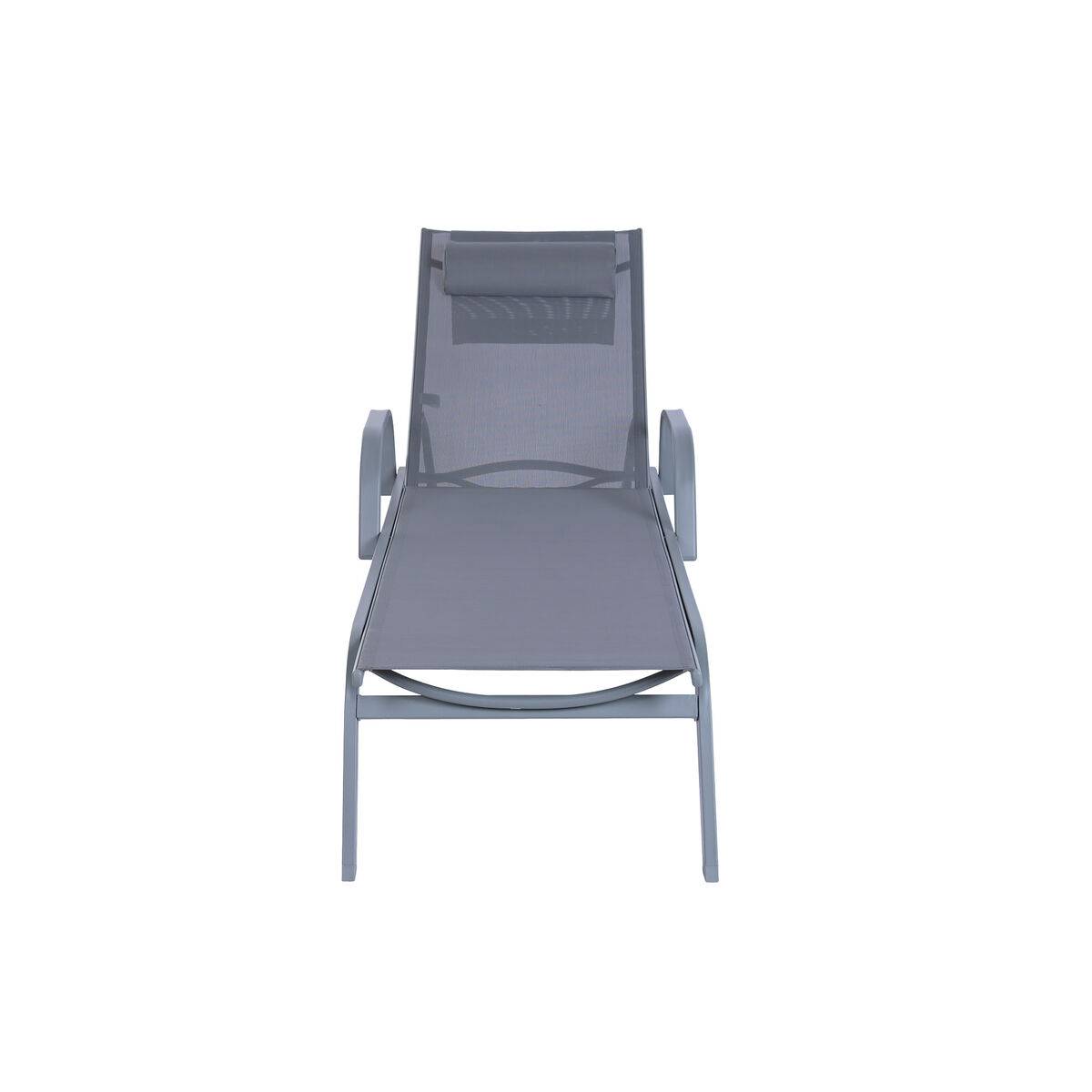 Tumbona Home ESPRIT Gris claro 199 X 63 X 101 CM