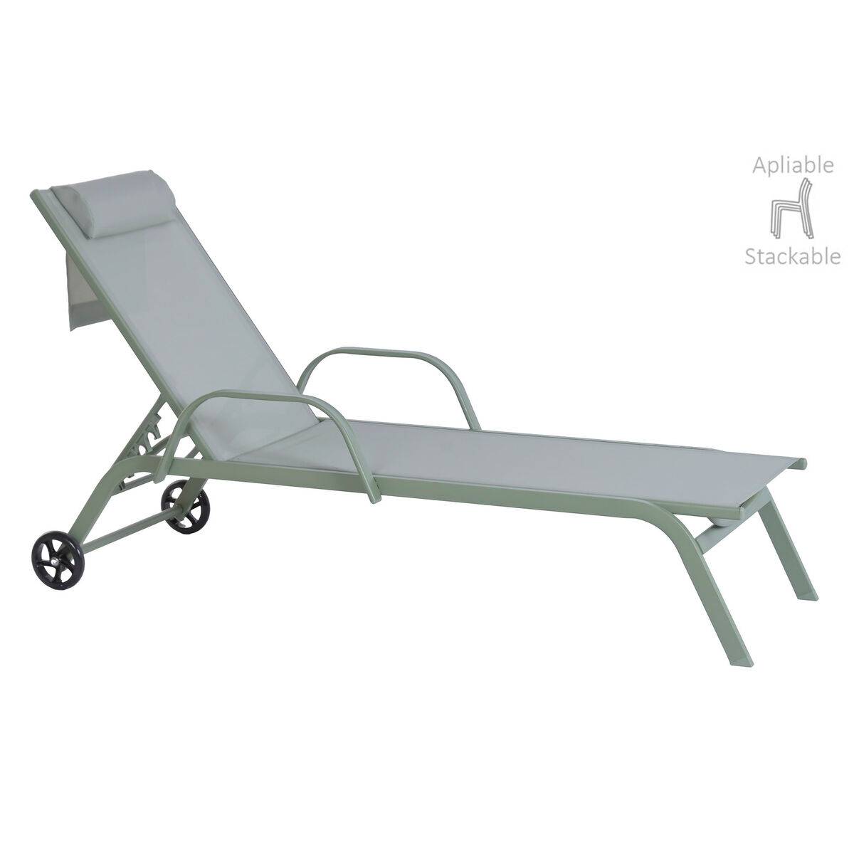 Tumbona Home ESPRIT Menta 199 X 63 X 101 CM