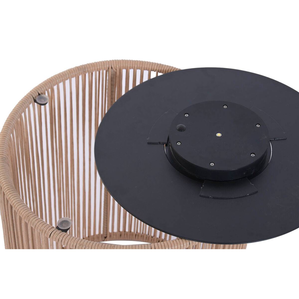 Mesa auxiliar Home ESPRIT Marrón Negro 40 x 40 x 50 cm